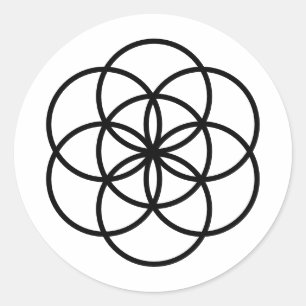 Pegatina de Semilla de la Vida