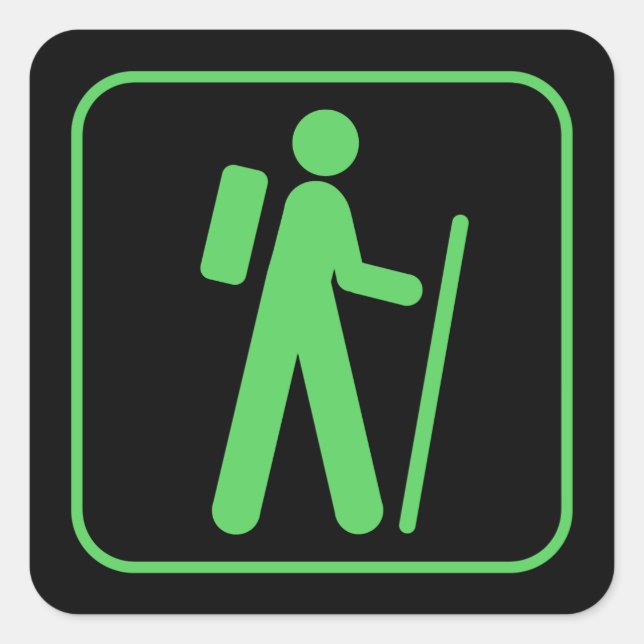 Pegatina de senderismo (Anverso)