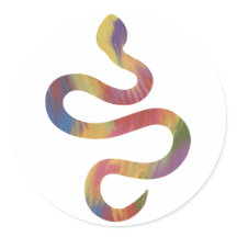Pegatina de serpientes de estilo acrílico