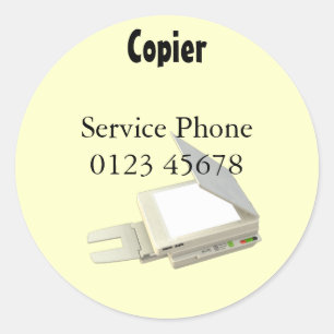 Pegatina de servicio de Copier