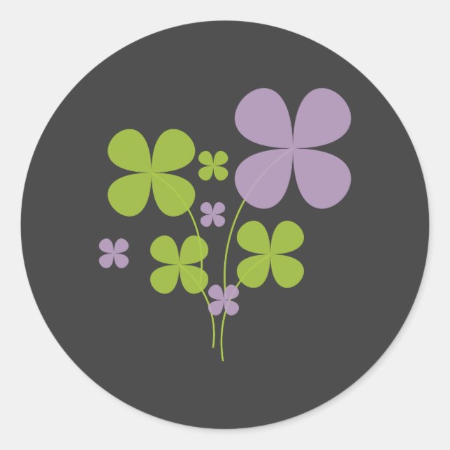 Pegatina de Shamrock (Anverso)