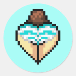 Pegatina de shimapan azul cielo