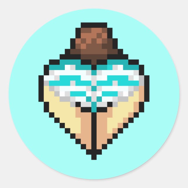 Pegatina de shimapan azul cielo (Anverso)