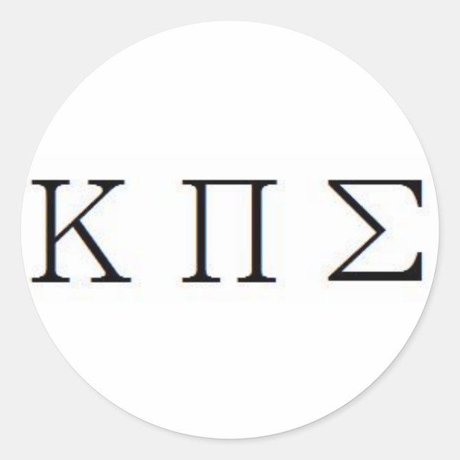 Pegatina de SIGMA PI de KAPPA (Anverso)