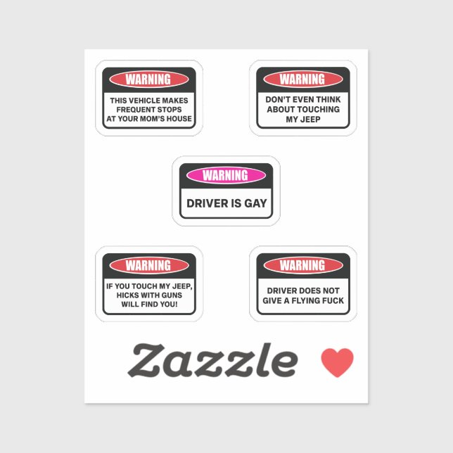 Pegatina de signo de advertencia III (Hoja)