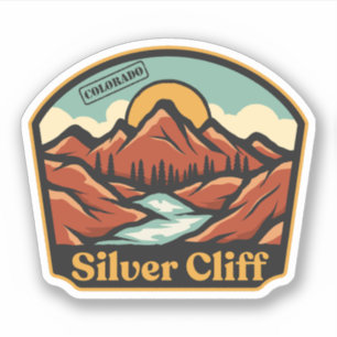 Pegatina de Silver Cliff, Colorado