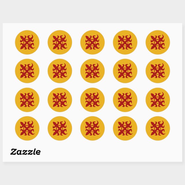 Pegatina de Símbolo Adinkra (Unidad) (Hoja)
