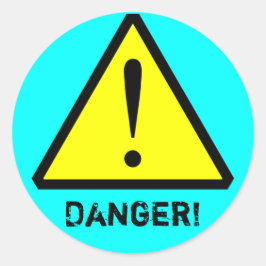 Pegatina de símbolo de advertencia de Personalizab