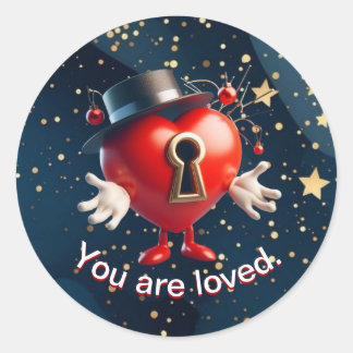 Pegatina de símbolo de amor