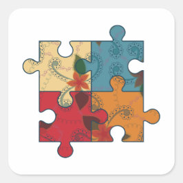 Pegatina de símbolo de autismo