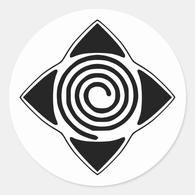 Pegatina de símbolo espiral del logotipo Hypnosis  (Anverso)