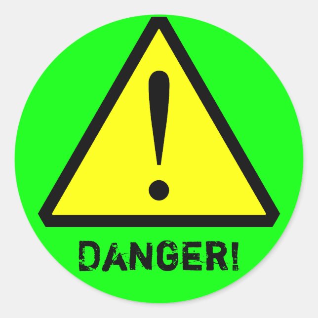 Pegatina de símbolos de advertencia de Personaliza (Anverso)