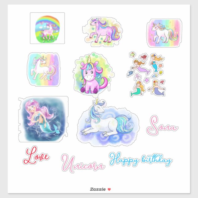 Pegatina de símbolos de cumpleaños feliz - persona (Hoja)