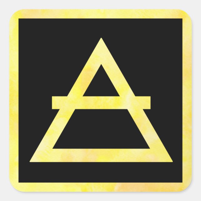 Pegatina de símbolos de elementos de aire (Anverso)