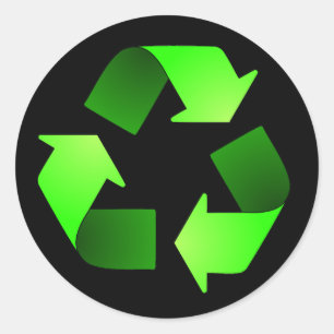 Pegatina de símbolos de reciclaje