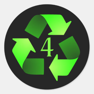 Pegatina de símbolos de reciclaje - Verde #4
