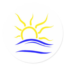 Pegatina de símbolos naturistas