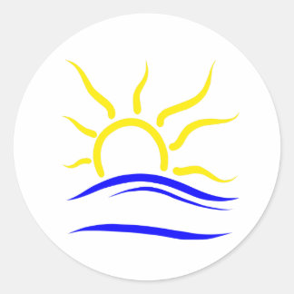 Pegatina de símbolos naturistas