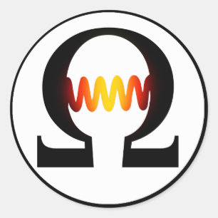 Pegatina de símbolos Ohm