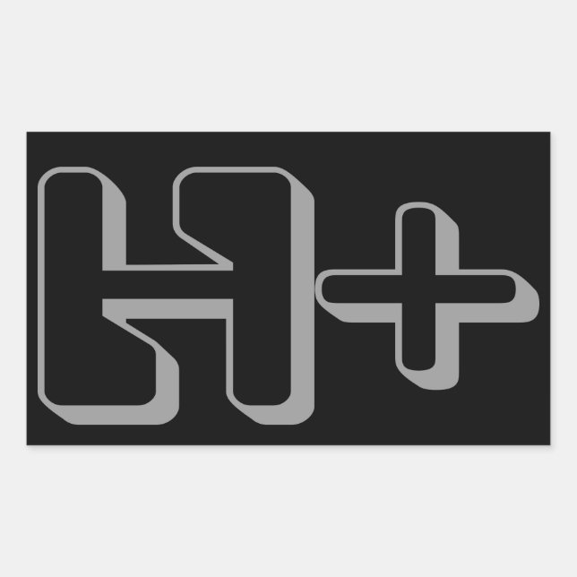 PEGATINA de símbolos TRANSHUMANISM (Anverso)