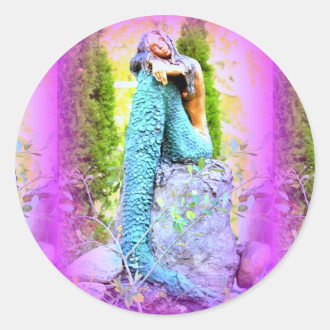 pegatina de sirena soñadora (Anverso)