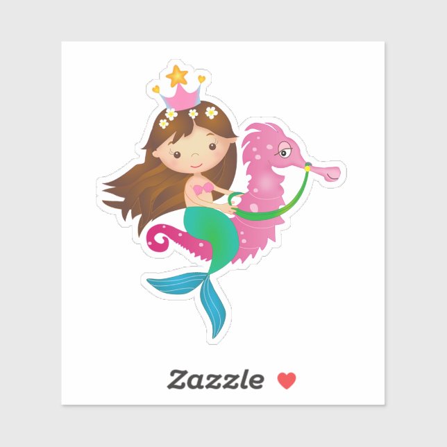 Pegatina de Sirenas (Hoja)