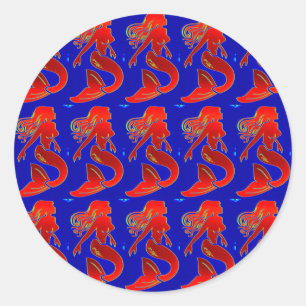 pegatina de sirenas rojas