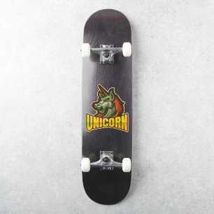 Pegatina de Skateboard Demon Unicorn