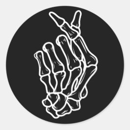 Pegatina de Skeleton Hand Gesture Halloween