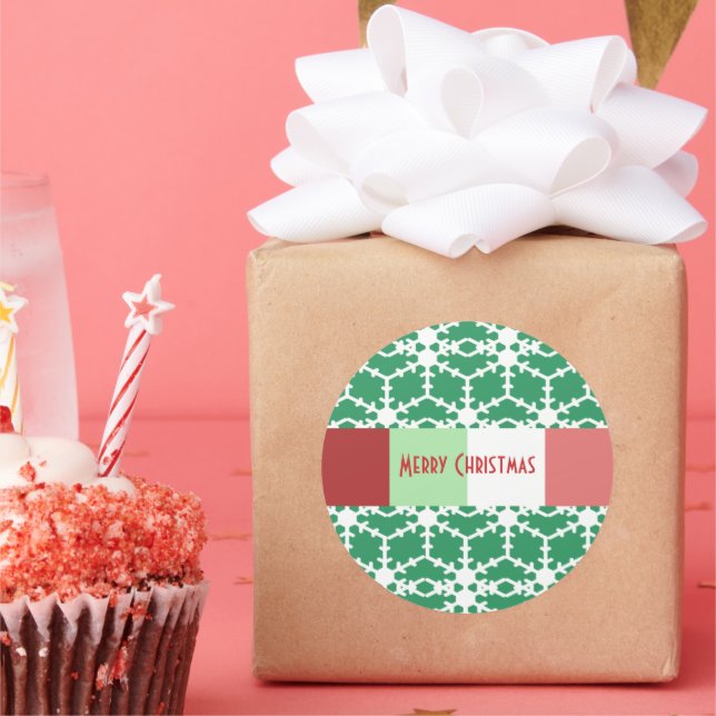 Pegatina De Snowflake Mostró Verde Pero Usted Elig (Fiesta)