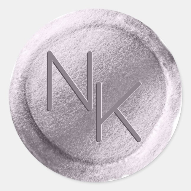 Pegatina de sobre de las iniciales del sello de ce (Anverso)