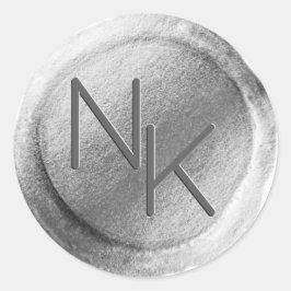 Pegatina de sobre inicial de sellado de cera de Re