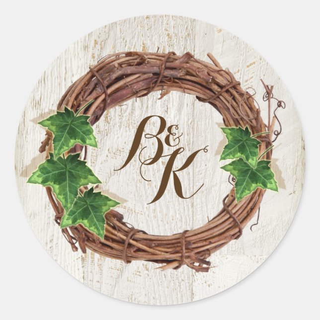 Pegatina De Sobre Invitación A Boda Con Hija Y Bod (Anverso)