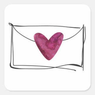 Pegatina de sobres acuarela