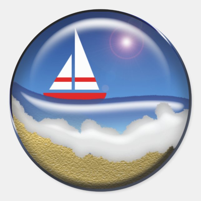 Pegatina de sobres de Boda de temas tropicales (Anverso)