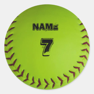 Pegatina de softball personalizado