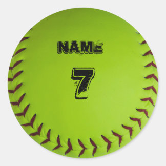 Pegatina de softball personalizado