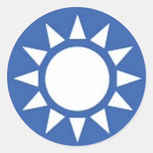 Pegatina de Sol Blanco (Anverso)