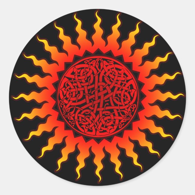 Pegatina de Sol Celta (Anverso)