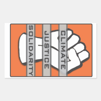 Pegatina de solidaridad para la justicia climática