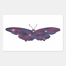 Pegatina de Starscape de Mariposa Oscura