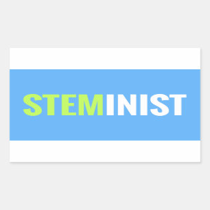 Pegatina de STEMinist - rectángulo