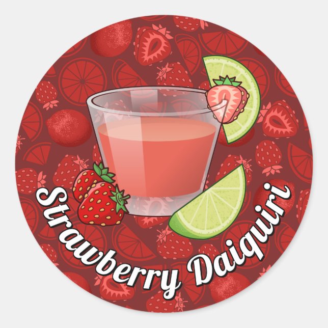 Pegatina de Strawberry Daiquiri (Anverso)