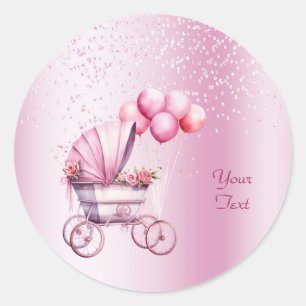 Pegatina de Stroller Rosa