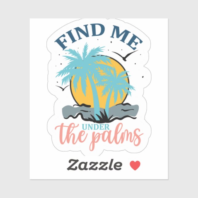 Pegatina de Summer Vibes (Hoja)