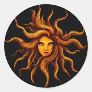 Pegatina de Sun Goddess
