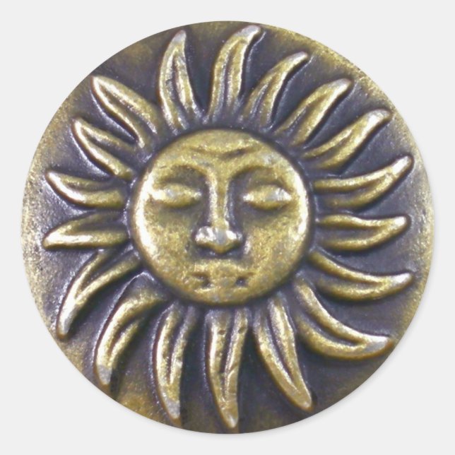 Pegatina de Sun Medallion (Anverso)
