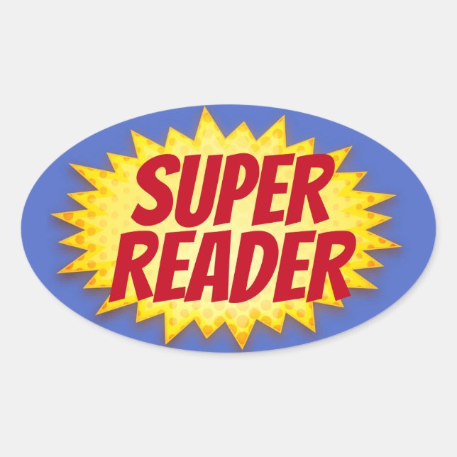 Pegatina de Super Reader (Anverso)