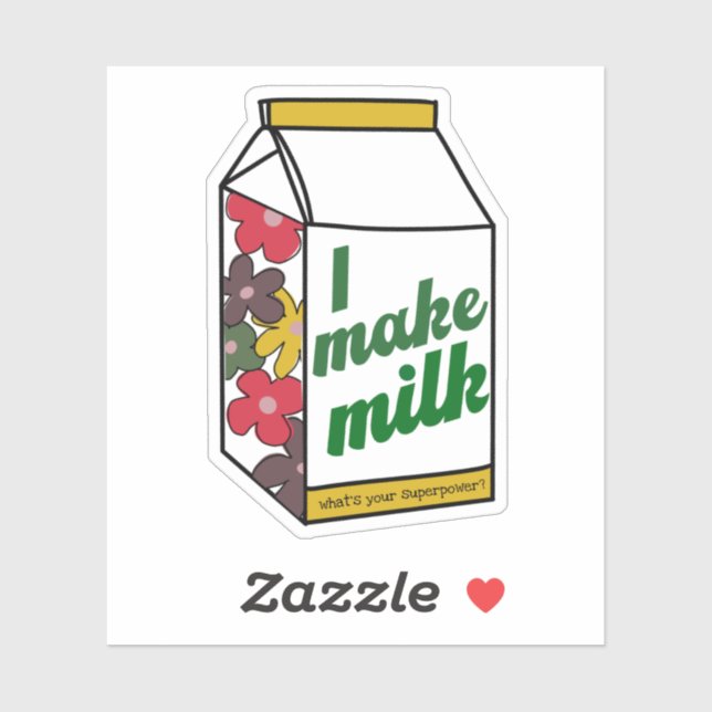 Pegatina de Superpoder de Concienciación sobre Lac (Hoja)