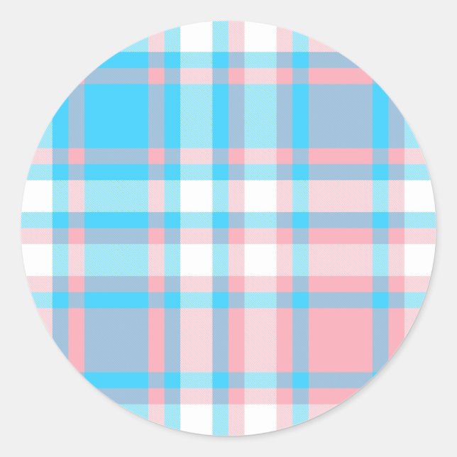 Pegatina de Sweet Dreams Plaid (Anverso)